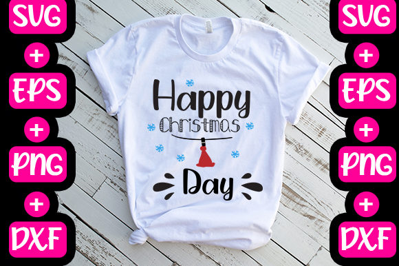 Christmas Happy Christmas Day Graphics & T-Shirt Designs