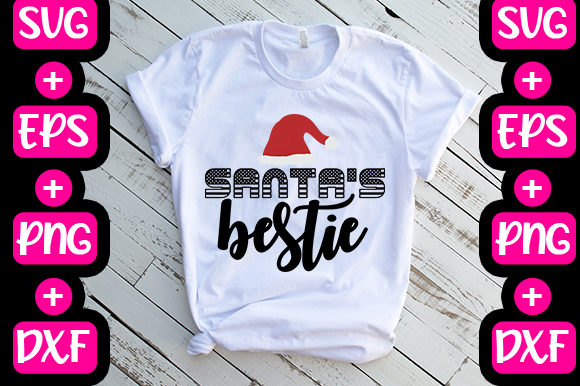 Christmas -Santa’s Bestie Graphics & T-Shirt Designs