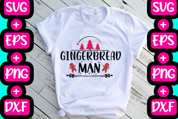 Gingerbread Man Graphics for T-Shirt Designs