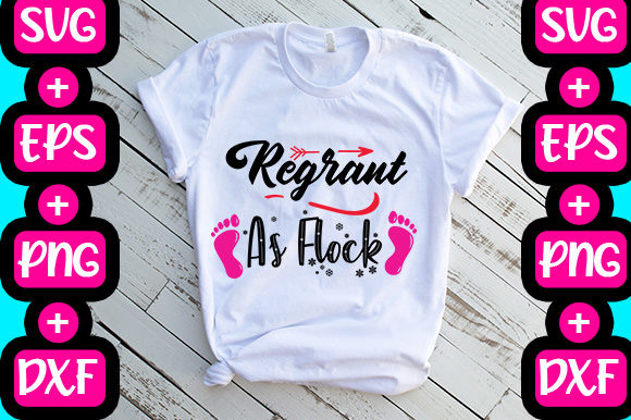 Regnant As Flock Graphics for T-Shirt Designs